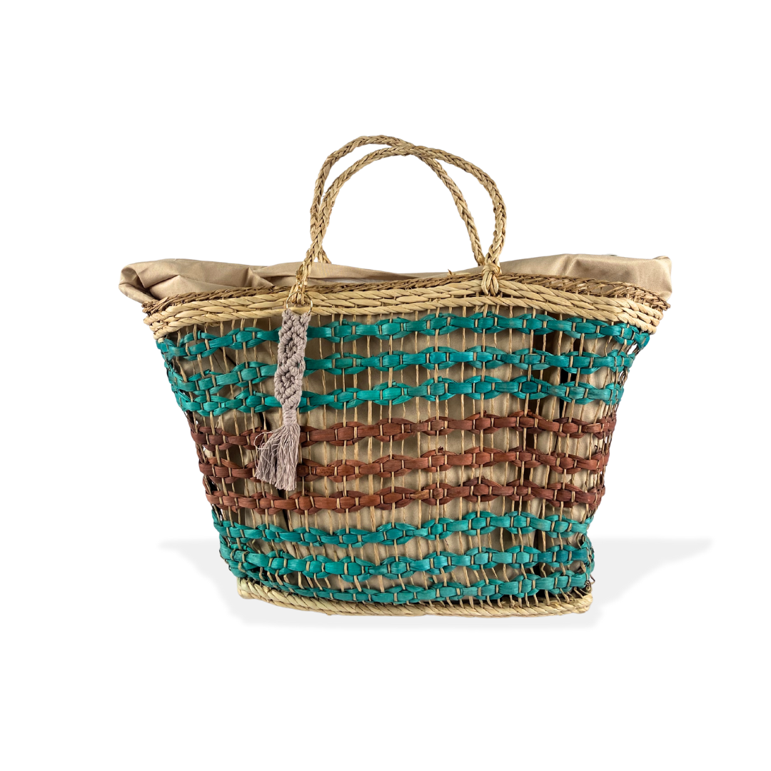 Cartera de fibra de Henequén natural