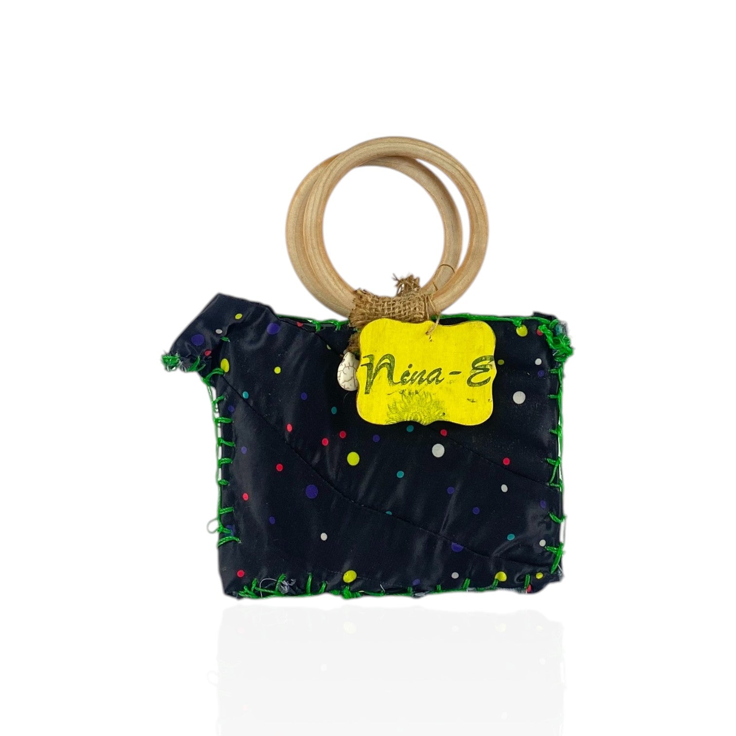 Cartera de tela acolchada