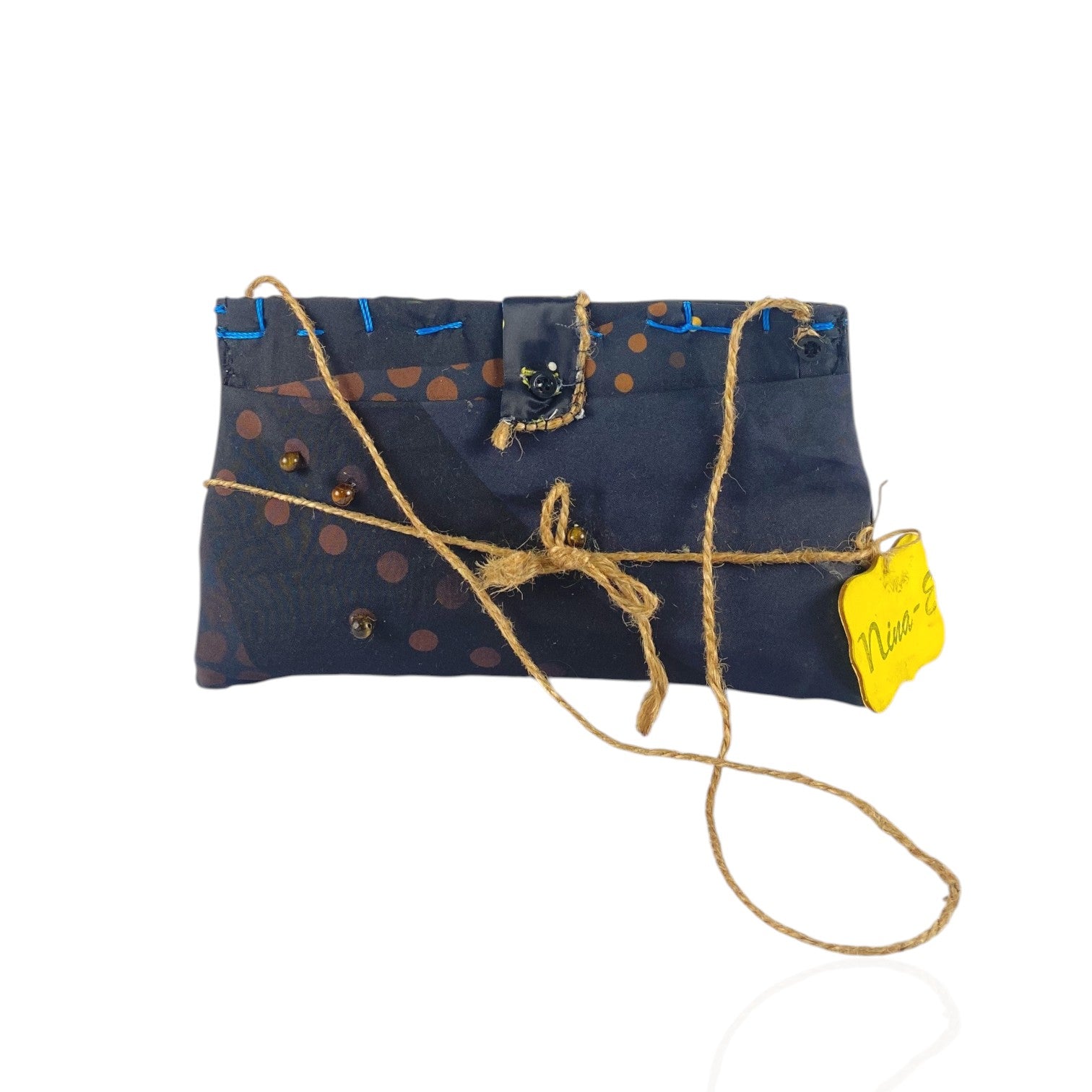Cartera de tela acolchada