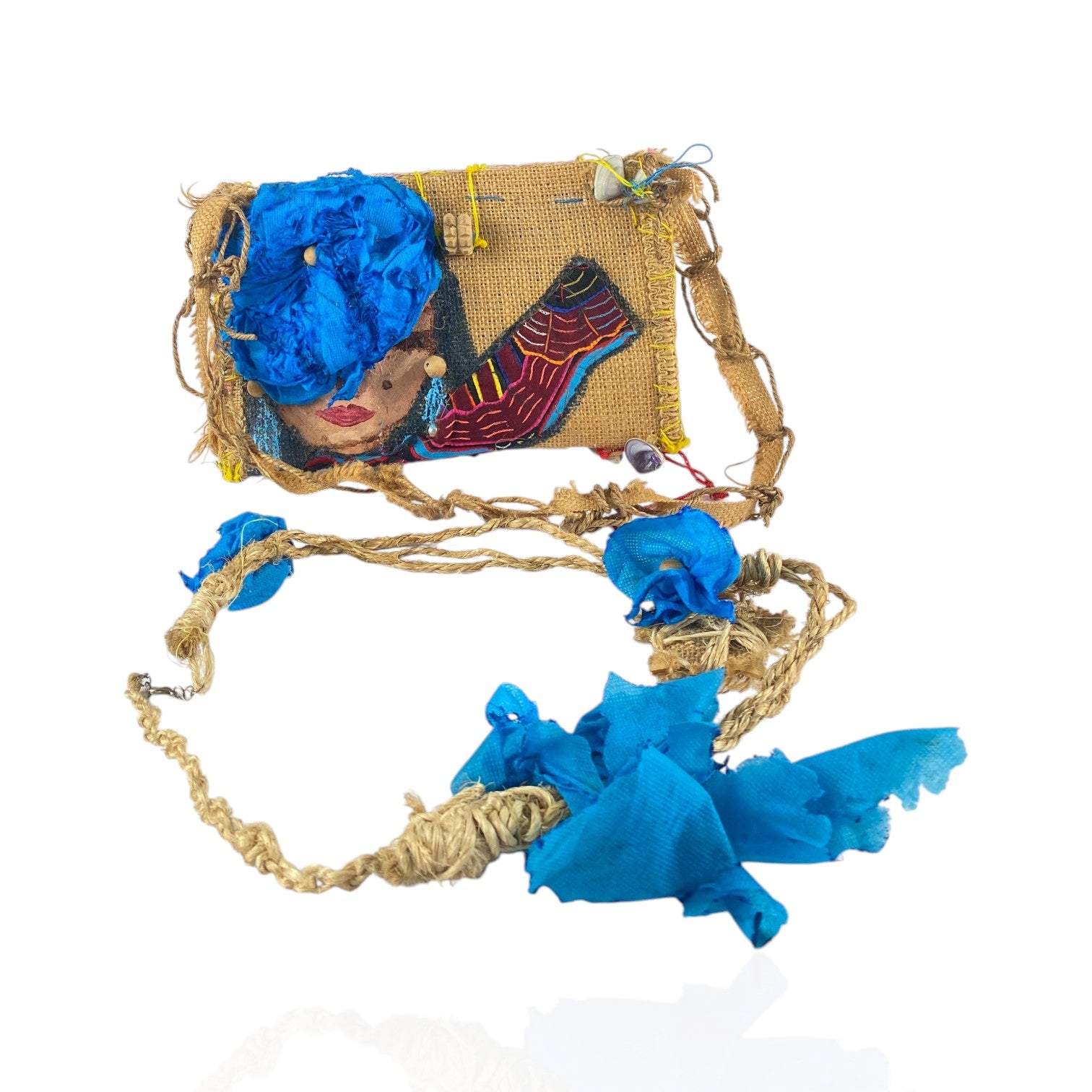 Cartera de fibra de yute/arpillera