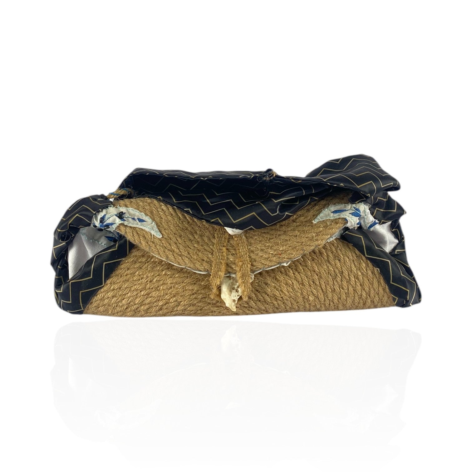Cartera de cuerda de fibra natural