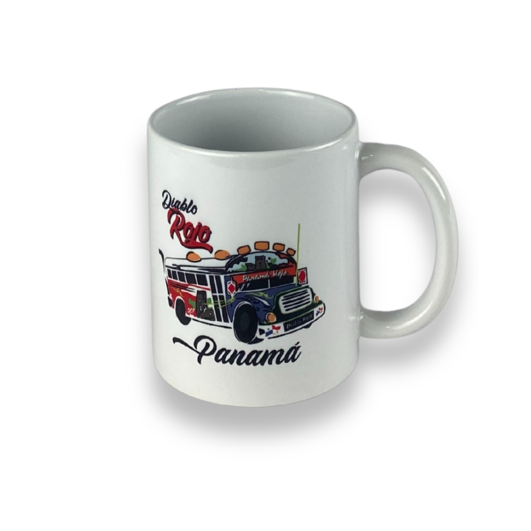 Taza de cerámica con diseño de Panamá