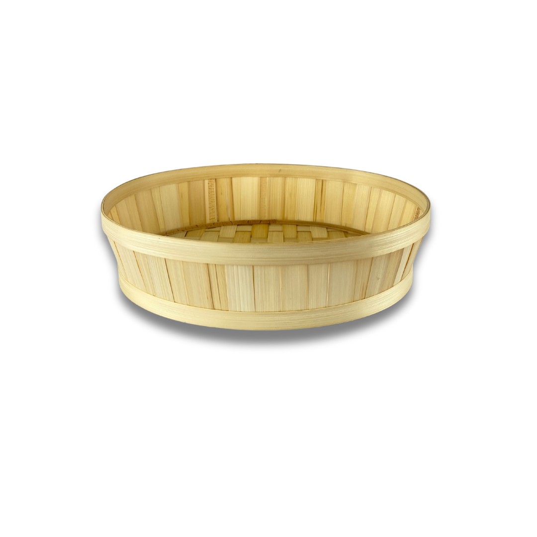 Cesta de bambú redonda