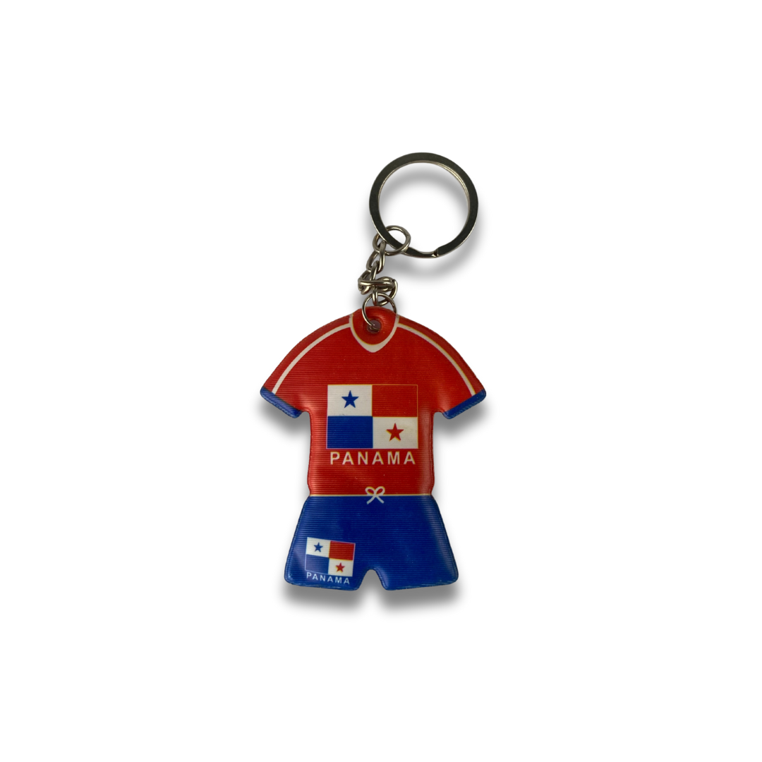 Llavero de Panamá en forma de uniforme deportivo