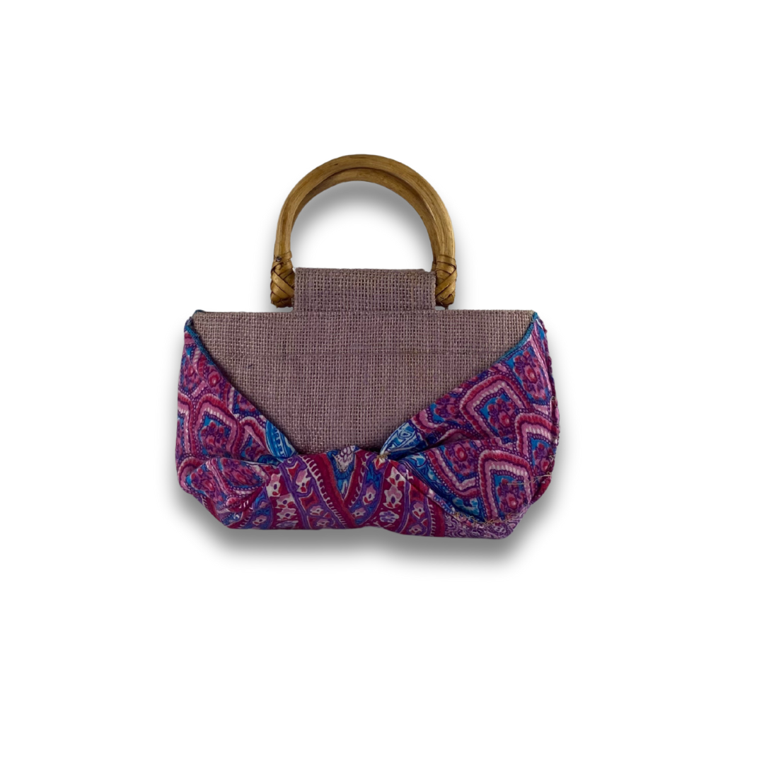 Mini Cartera de tela estampada